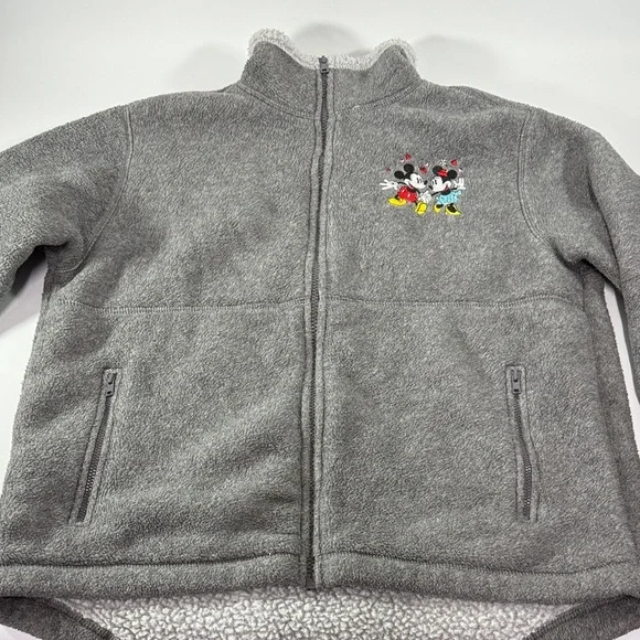 VINTAGE Disney Fleece Jacket Women’s Size M - Picture 7 of 12